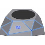 Док-станция с быстрой беспроводной зарядкой «Geo Dock» серебристый