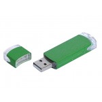 USB 3.0- флешка промо на 128 Гб прямоугольной классической формы зеленый