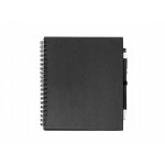 Блокнот LEYNAX с шариковой ручкой черный