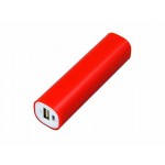 Внешний аккумулятор «Digi» прямоугольной формы, 2200 mAh красный