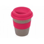 Стакан из бамбукового волокна «Café» серо-коричневый/розовый