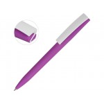 Ручка пластиковая soft-touch шариковая «Zorro» фиолетовый/белый