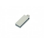 USB 2.0- флешка мини на 32 Гб с мини чипом в цветном корпусе серебристый