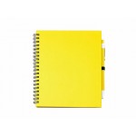 Блокнот LEYNAX с шариковой ручкой желтый