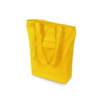 Сумка на молнии «Zipper» из хлопка 280 г/м2 желтый