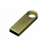 USB 3.0-флешка на 64 Гб с мини чипом и круглым отверстием золотистый