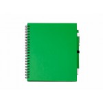 Блокнот LEYNAX с шариковой ручкой зеленый