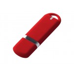 USB 2.0- флешка на 32 Гб, soft-touch красный