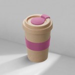 Стакан из пшеничного волокна «Flava» бежевый/пыльно-розовый