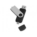 USB/micro USB-флешка на 16 Гб «Квебек OTG» черный