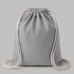 Рюкзак со шнурком «Tenes» из хлопка 140 г/м² серый