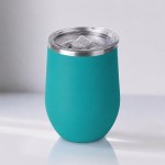 Вакуумная термокружка «Sense Gum», непротекаемая крышка, soft-touch бирюзовый