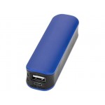 Внешний аккумулятор «Edge», 2000 mAh ярко-синий/черный