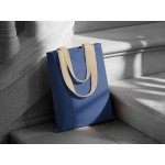 Сумка для шопинга «Steady» хлопковая с парусиновыми ручками, 260 г/м2 голубой