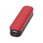 Внешний аккумулятор «Edge», 2000 mAh красный/черный