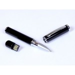 USB 2.0- флешка на 16 Гб в виде ручки с мини чипом черный