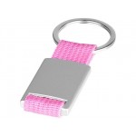 Брелок «Alvaro» серебристый/розовый