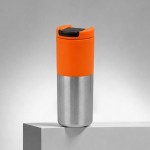 Термокружка «Vertex» оранжевый/серебристый