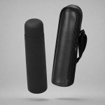 Термос «Ямал Soft Touch» с чехлом черный матовый