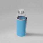 Бутылка для воды «Pure» c чехлом голубой