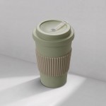 Термокружка из натуральных волокон «Muffin» зеленый оливковый