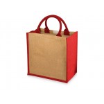 Сумка подарочная «Chennai», 280 г/м2 натуральный/красный