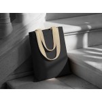 Сумка для шопинга «Steady» хлопковая с парусиновыми ручками, 260 г/м2 черный