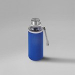 Бутылка для воды «Pure» c чехлом темно-синий