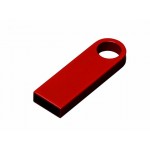 USB 3.0-флешка на 64 Гб с мини чипом и круглым отверстием красный