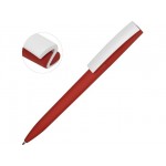 Ручка пластиковая soft-touch шариковая «Zorro» красный/белый