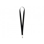 Ланъярд из RPET с клипом черный