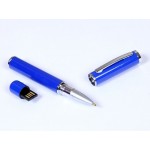 USB 2.0- флешка на 16 Гб в виде ручки с мини чипом синий