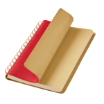 Ежедневник Виста (Vista) недатированный, красный/бежевый