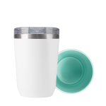 Термокружка вакуумная с керамическим покрытием Arctic, белый/аква