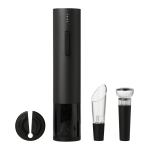 Набор для вина с электрическим штопором Сакраменто (Sacramento), черный