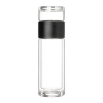 Бутылка стеклянная с двойными стенками Терсо (Terso), черная