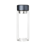 Бутылка стеклянная с двойными стенками Аравия (Aravia), синяя