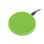 Беспроводное зарядное устройство с подсветкой 15W Аурис (Auris), салатовое