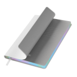 Ежедневник Гэлакси (Galaxy) недатированный, гибкая обложка, срез голограф. фольга, белый