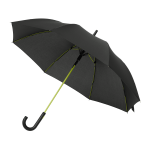 Зонт-трость Квантум (Quantum), черный/салатовый