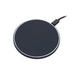 Беспроводное зарядное устройство с подсветкой 15W Аурис (Auris), синее