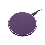 Беспроводное зарядное устройство с подсветкой 15W Аурис (Auris), фиолетовое