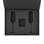 Ложемент под свечу Энигма (Enigma) + 2 бокала для шампанского в среднюю коробку-трансформер (арт. 695721)