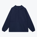 Ветровка (анорак) оверсайз унисекс RISSMAN, темно-синяя, размер XS/S