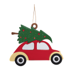 Ёлочная игрушка Машинка красный
