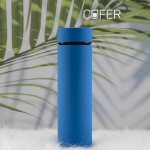 Термос Reactor софт-тач с датчиком температуры голубой