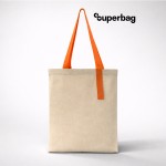 Шоппер Superbag Light, с внутренним креплением (полукольцо) неокрашенный с оранжевым