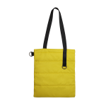 Шоппер Superbag Bubble, стёганый, без застёжки жёлтый с чёрным