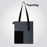 Шоппер Superbag Color темно-серый с чёрным