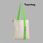 Шоппер Superbag с ремувкой 4sb неокрашенный с салатовым